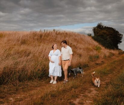 Shooting photo couple et animaux Oise
